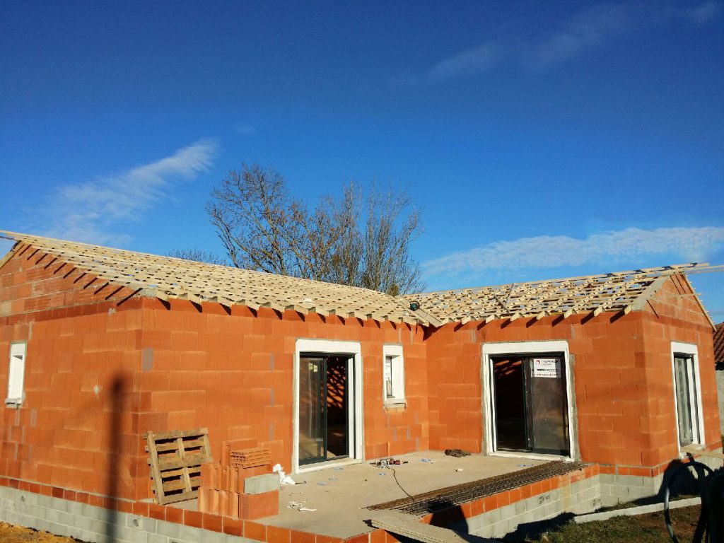 chantier construction maison garona villa